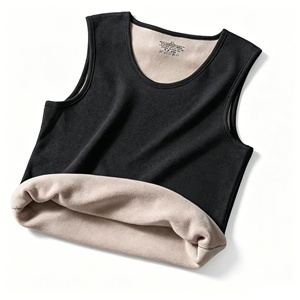<span class=keywords><strong>Gilet</strong></span> thermique extra-épais doublé <span class=keywords><strong>polaire</strong></span> pour homme, en polyester/coton, coupe ajustée, sans manches, avec bretelles - Product Image 4