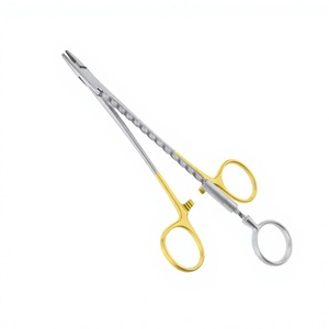 Pinza Portaagujas de Acero Inoxidable GS-DF-0010 con Punta Retorcida para Cirugía General, Instrumento Manual, Garantía de 3 Años - Product Image 6