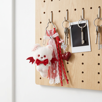En gros : Pendentif de sac chaton démon à nœud rouge, Pendentif poupée en peluche 'Love' en dentelle rouge, Porte-clés en peluche exquis, Jouets pour enfants, Cadeau