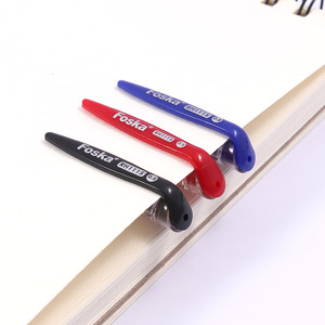 Foska, venta al por mayor, Bola de carburo de tungsteno duro, <span class=keywords><strong>punta</strong></span> <span class=keywords><strong>fina</strong></span> de 0,5mm, bolígrafo de examen para estudiantes de oficina con tinta azul, roja y negra - Product Image 6
