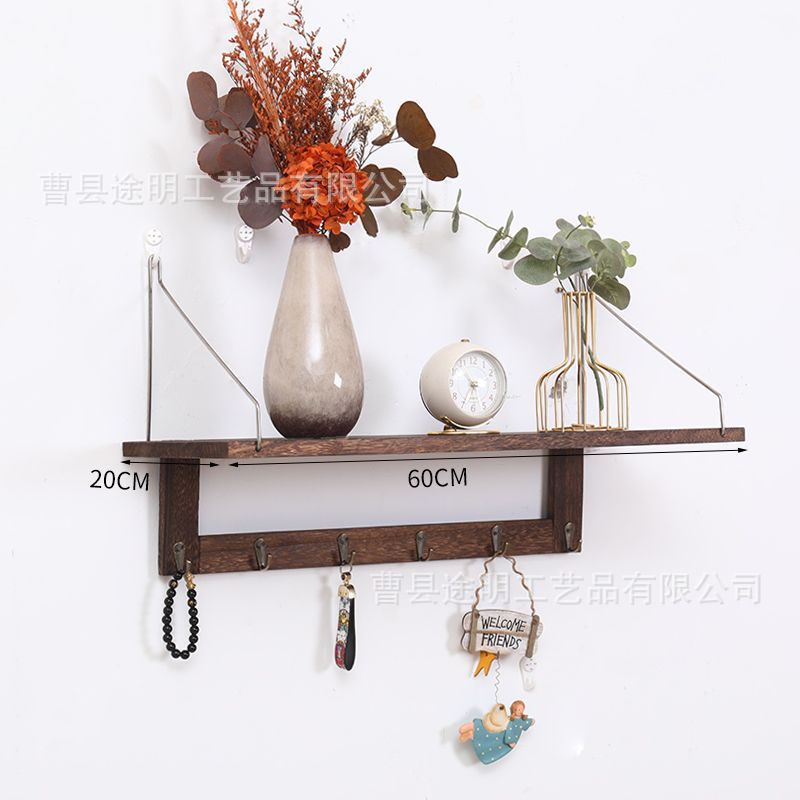 New Chinese style baked enamel retro hook design, 60x20 cm