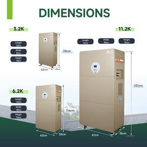 Système de stockage d'énergie solaire hybride tout-en-un GEYA avec panneau solaire de 100 Ah et support Z4 - Product Image 5