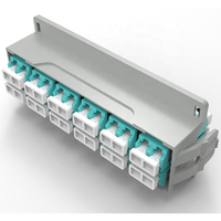 OTRANS Carte de marque de fenêtre transparente en plastique de haute précision Panneau adaptateur 4/6/8/12 ports Sc