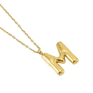 ZOGXIN Gold Letter Necklace Stainless Steel Alphabet Pendant Clavicle Chain Women Fashion Jewelry Party Accessory - Product Image 5