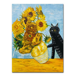 Arte de pared impresionista abstracto moderno al por mayor lienzo grande personalizado pinturas de flores pintadas <span class=keywords><strong>a</strong></span> mano Dafen reproducción <span class=keywords><strong>Picasso</strong></span> - Product Image 1