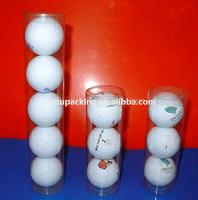 Tube en acétate transparent Tube de balle de tennis en plastique Tube en plastique transparent pour balle de tennis et balle de golf