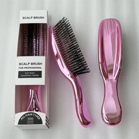 Nouvelle brosse démêlante à plat en or rose avec picots et peigne massant pour cheveux, en promotion