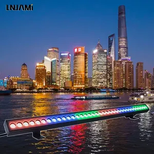 LNJAMI 36W DC24V LED duvar yıkayıcı IP65 su geçirmez RGB walloutdoor açık peyzaj köprü binası için ışık cephe aydınlatması