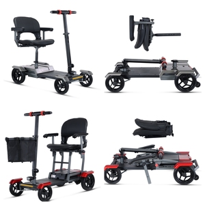 Scooter de mobilité tout-terrain pliable et portable à 4 roues pour personnes âgées, en aluminium, puissant, ultra-léger, longue portée, à prix abordable - Product Image 2