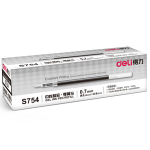 Deli S754 Gel Ink <b>Pen</b> Refill 0.7 Mm Black For Office School Use - Product Image 4