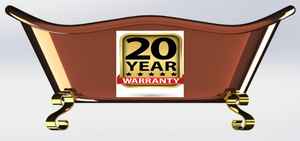 Bañera de cobre macizo al mejor precio de fábrica india, bañeras de hidromasaje y bañeras para Baño - Product Image 3