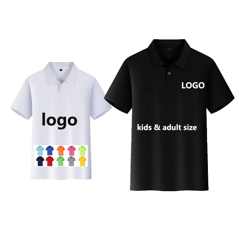 CT19 logo personalizzato unisex golf performance polo in poliestere ruggy dryfit maglietta polo per bambini all'ingrosso con etichette ed etichette personalizzate