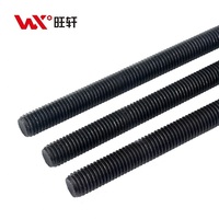 Customized Durable Black Oxide Carbon Steel Metric Thread M14 To M36 Heavy Duty Industrial Construction Stud Full Threaded Rod
