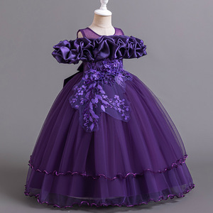 Abito da Damigella <span class=keywords><strong>per</strong></span> Bambine 4-12 Anni, Vestito Elegante <span class=keywords><strong>per</strong></span> Feste di Compleanno, Serate di Gala, Esibizioni di Pianoforte - Product Image 6