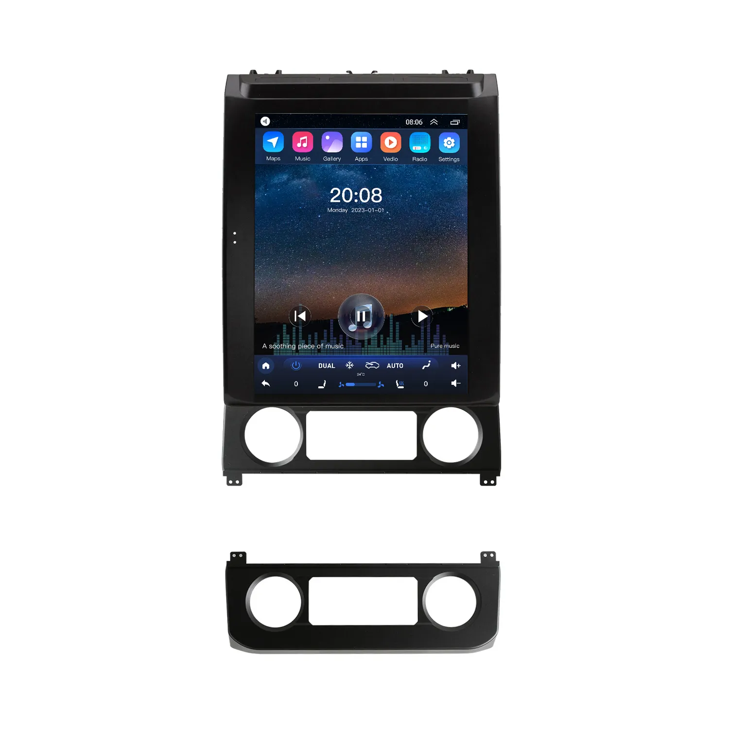 Radio de coche estéreo con pantalla táctil de 12,1 pulgadas para Ford Mustang F150 2015-2020 compatible con cámara 360 Carplay