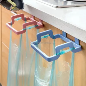 Étagère à sacs poubelle à porte, en plastique, multifonctionnel, pour cuisine, support de rangement, chiffon, pour bureau