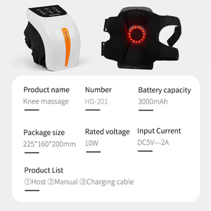 Airbag Luz roja y terapia de masaje Modos de vibración portátiles inteligentes y niveles de calefacción Pantalla LED Articulaciones Masajeador de rodilla - Product Image 6