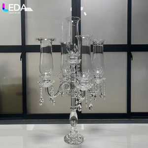 LEDA Hot Selling 5-Arm Candelabra for Weddings Birthday Parties Valentine's Day Celebrations Restaurants Homes - Product Image 1