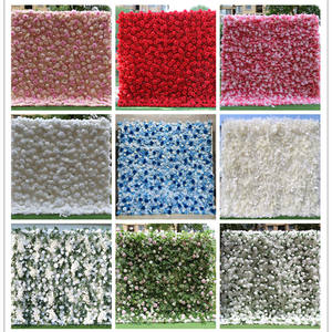 Muro de Flores Artificiales para Boda de 2.4m con Base de Tela, Rosas Blancas de Simulación, Decoración de Fondo para Bodas - Product Image 6