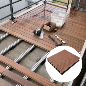 Dalles de <span class=keywords><strong>terrasse</strong></span> en WPC imperméables à emboîtement facile à installer <span class=keywords><strong>pour</strong></span> l'extérieur, revêtement de sol composite <span class=keywords><strong>pour</strong></span> jardin - Product Image 2
