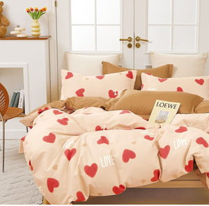 Nouveau design 3 pièces-ensemble <span class=keywords><strong>de</strong></span> <span class=keywords><strong>housse</strong></span> <span class=keywords><strong>de</strong></span> <span class=keywords><strong>couette</strong></span> avec des housses <span class=keywords><strong>de</strong></span> <span class=keywords><strong>couette</strong></span> à motifs d'<span class=keywords><strong>animaux</strong></span>/dessins animés/cœurs pour le lit - Product Image 4