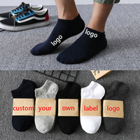 Chaussettes en vinyle personnalisées pour hommes, Logo personnalisés, bon marché, en coton doux, pour l'été