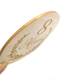 13 pezzi parola mensile taglio laser unilaterale pietra miliare del neonato per scattare foto del bambino - Product Image 2