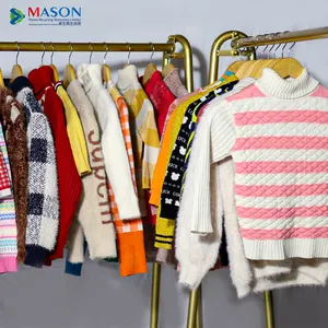 Ropa africana, ropa usada, balas, envío gratis, fardos baratos de alta calidad de ropa usada mixta, suéter para niños