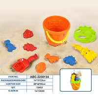 Ensemble de jeu de plage en plastique unisexe pour enfants, idéal pour les jeux d'été en plein air
