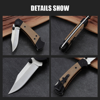 Couteau de poche personnalisé en gros avec logo, manche en Micarta, acier 3Cr13, couteau pliant pour homme, cadeau, équipement EDC, équipement de plein air