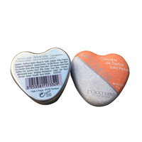 Boîte en aluminium en forme de mini-cœur de qualité alimentaire personnalisée en gros, mini-boîte d'emballage cadeau délicate pour chocolat et bonbons