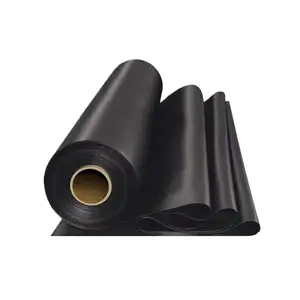 Cina miglior prezzo flessibile da 0.8mm a 2.0mm 1.5mm nero o bianco piatto epdm tetto membrana di gomma per tetto