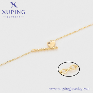 S00150882 Joyería Xuping, Cadenas de Moda, Collares con Colgante de Corazón Chapado en Oro de 18K para Enamorados, Regalo para Novia en el Día de San Valentín - Product Image 5