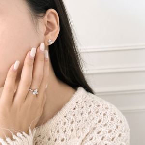Dylam Tiny Cute Design <b>Fine</b> Jewelry Small 925 Silver 5A Zirconia Sparkle Pear Shape <b>Stud</b> <b>Earrings</b> for Everyday Wear for Women - Product Image 5