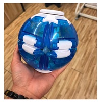 KK Balle Fidget Rotative Géante en Plastique 15,5 CM, Jouet de Bureau Mécanique à Rotation 360°, Gyroscope Cinétique Anti-Stress Premium pour Adultes et Enfants