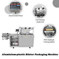 Machine d'emballage sous blister automatique en alu-plastique 15-40 cycles/min pour bonbons, chocolats, gommes à mâcher, aliments solides