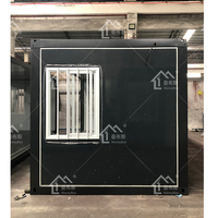 Tirelire de 20 pieds Maison préfabriquée en conteneur pliant Mini Casa Immeuble de bureaux pliable préfabriqué en acier avec cuisine et salle de bain