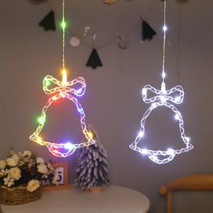 Damai Ramadan Eid Christmas Decorative <b>Lights</b> with Snowman <b>Tree</b> Bells Stars Moon Home Bedroom Romantic - Product Image 2