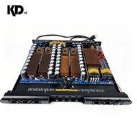 Amplificateur de puissance professionnel 4 canaux 4x1500W classe D 4/8 ohms en métal 1U pour installation fixe en bar, karaoké, club
