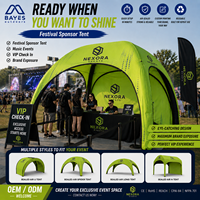 Tente Gonflable Imperméable Oxford 420D Personnalisée Hermétique Abri Publicitaire Festivals Événements Musicaux VIP Check-in