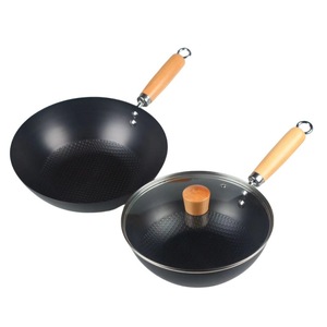 Poêle à frire antiadhésive et poêle à frire portable en acier inoxydable pour l'extérieur pour cuisinière à induction au gaz Woks - Product Image 5
