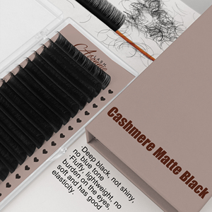 Abonnie 0.05 0.07 Extension Ciglia Volume Effetto Burro Morbido Nero Opaco, Forniture per Extension Ciglia, Vassoi Ciglia, Extension Ciglia Cashmere All'ingrosso - Product Image 1