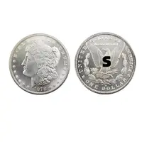 28 предметов посеребренных декоративных памятных монет американского Моргана В версии S (1878-1921)