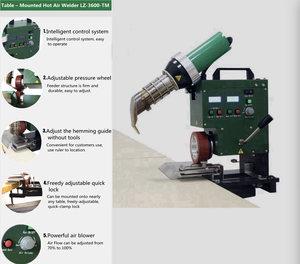 Tetto camion Flex banner stampa in PVC materiale grafico montaggio su tavolo saldatura giunzione pieghevole macchina per aggraffatura - Product Image 4