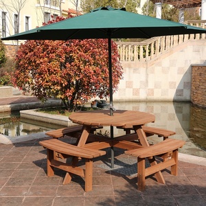 โต๊ะไม้สำหรับปิคนิคโต๊ะไม้สำหรับปิกนิกกลางแจ้งเชิงพาณิชย์ - Product Image 6