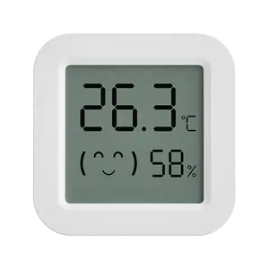 Tuya Zigbee Temperature Humidity Sensor Mini LCD Digital Display Remote  Control Thermometer Hygrometer Smart Home