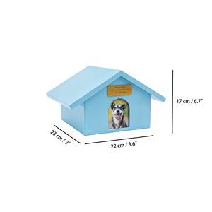 Wholesale House Shaped <strong>Ash</strong> <strong>Casket</strong> <strong>for</strong> Dogs Cats with Photo Frame Durable Metal Pet Memorial Box Remembrance Gifts - Product Image 3