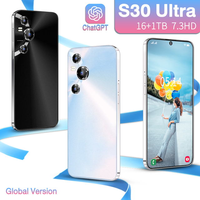 S30 Ultra Real 4G Dual SIM Android Smartphone 108MP Rear Camera