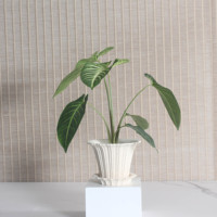 Vases de table modernes pour la maison et le jardin, pots de fleurs en céramique rétro de luxe, pots de plantes succulentes classiques vintage avec drainage