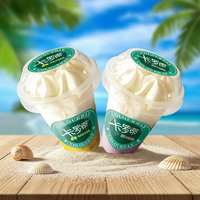 Prix de gros, crème glacée molle aromatisée aux fruits, goût sucré, crème glacée de luxe, 5,29 oz/gobelet, boîte, marque Tianbing, durée de conservation de 12 mois